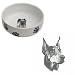 Doberman Pinscher Paw Print Bowl, Porcelain by Rosalinde (7' x 2.5' deep)