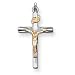 Sterling Silver Crucifix Pendant with 20 Inch Sterling Silver Chain