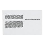 TOPS 2219LR TOPS Double Window Tax Form Envelopes for W-2 Laser Forms, 9x5-5/8, 50/Pk