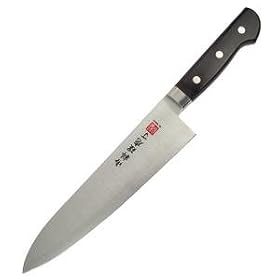 Click here to buy Al Mar Knives Chef's Knife, 8.25 in., Black Pakkawood Handle by Al Mar.