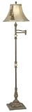 Kathy Ireland Bronze Onyx Splendor Swing Arm Floor Lamp