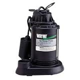 Wayne Pumps SPT33 1/3 HP Corrosion-Resistant Submersible Sump Pump With Tether Switch - 57600-WYN1