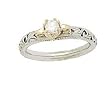 1/4 CT Two-tone Art Deco Diamond Engagement Ring