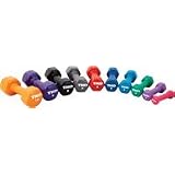 1-10lbs. Dumbbell Set, Vinyl One Each of Weights 1 - 10 Lbs. Ideal for Upper Body... by