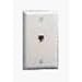 Leviton C2675-W 6-Wire Flush Mount Wall plate, Color White