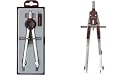 ROTRING - Compas de géométrie CENTRO, longueur: 160 mm, réglage précis du rayon par guide à crémaillère, axe avec stoppeur, pour cercles d'un diamètre de 250 mm m