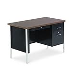 Databazaar提供 Stationery&Grocery Online Shop Ranking 22. Single Pedestal Steel Desk, 45w x 24d x 29-1/2h, Walnut