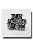 I AM A CHILD OF GOD Tie Tack (Silver) - Block of Words Silver Lapel Pin - Christian Clothing Accessory - Christian Jewelry - Wear to Church - Great Gift for Kids - Religious and for Anyone Especially Children - Wonderful for Neck Ties and Clothing - Inexpensive Item - Silver Tac for Children
