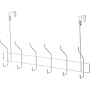 Homebasix 6 Hook White Door Hanger SS-HG6-50-PE