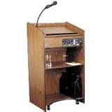 OKLAHOMA SOUND CORPORATION / Presentation Lectern. 25x20x46, Mahogany / OKS6010MY / Sold as 1 Each / Mfr Part # 6010MY