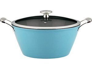 Mario Batali by Dansk Mario Light 6 qt. Round Casserole - Turquoise