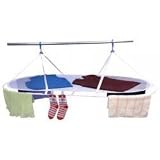 Mesh Hanging Sweater Dryer (White) (54 x 28 open)