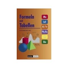 Formeln und Tabellen f�r die Sekundarstufen I und II.