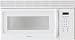 Kitchen & Housewares : Frigidaire FMV157GS 1.5 cu. ft. Over-the-Range Microwave Oven with 1,000 Watts, 10 Power Levels, Glass Turntable and 300 CFM Venting System: White on White