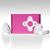 2GB PINK CROSS STYLE CLIP MP3 PLAYER - 500 SONGS (NOT AN APPLE IPOD SHUFFLE) - NEW , IMPROVED AUGUST 2010