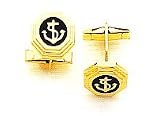 14kt Yellow Gold With Onyx Cuff Links