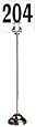 American Metalcraft HPCH12 Stainless Steel Harp Style Weighted Number Stand, 12-Inch