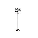 American Metalcraft HPCH12 Stainless Steel Harp Style Weighted Number Stand, 12-Inch