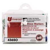 Childrens Toyshop  Toys : UNV43650 Dry Erase Chisel Tip Markers, Four-Color Set, Black, Blue, Red, Green