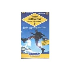 Tessin. Sottoceneri. 1 : 60 000. Wanderkarte: Lugano. Lago Maggiore. Sehensw�rdigkeiten. Unterkunft und Verpflegung. Autobuslinien mit Haltestellen. Index