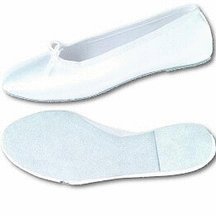 Youth White Deluxe Dyeable Satin Ballet Shoes