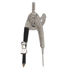 SPR01491 Ball Bearing Compass,Pencil Lock,12Diameter Capacity,Silver by Sparco