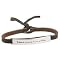 Far Fetched Peace Comes from Within Leather ID Bracelet