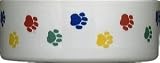 Vo Ceramic Dish Paw Print 8.5