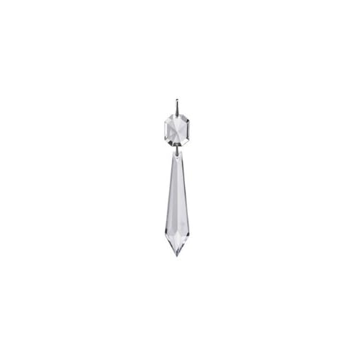 Waterford Chandelier Silver Drop & Button, 4" Replacement Chandelier