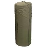 Olive Drab 30" x 50" Giant Side Zipper Canvas Duffle Bag