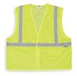 Condor 1YAE4 Safety Vest, Class 1, XXXL, Lime/Silver