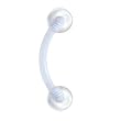 BIOPLAST Cool Clear Eyebrow Ring