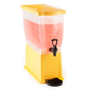 Yellow Beverage Dispenser, Choice 3 Gallon Beverage Dispenser