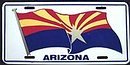 Arizona Wave State Flag License Plate