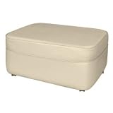 Cobblestone Vinyl Jumbo rectangle non-storage ottoman