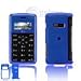 LG enV2 VX-9100 VX9100 TRANSLUCENT DARK BLUE SNAP-ON CASE COVER WITH BELT CLIP Image