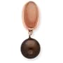 14K Rose Gold With Moonstone and Lt Brown Pearl Pendant - JewelryWeb