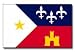 Polyester Acadiana flag (3 ft. x 5 ft.)