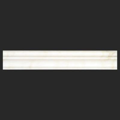 Arabescato Carrara Honed Marble 2x12 Crown Chair-Rail Moulding