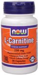 L-Carnitine by NOW Foods - Mental Fitness (250 mg - 30 Capsules)