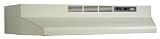 Broan F402402 Economy 24-Inch Four-way Convertible Under-Cabinet Mount Range Hood, Biscuit