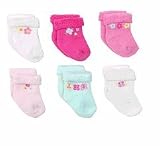 Gerber Socks 6 Pack ~ Girls (6-9)