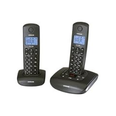 Audioline Pro 282 DECT Schnurlostelefon mit zus�tzlichem Mobilteil (Anrufbeantworter) schwarz