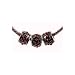 Antique Silver Plated Column Shaped Spacer Bead Fits Pandora with Red Stones and Little Balls (3)