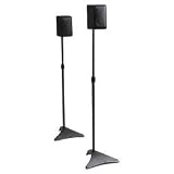 Atlantic 77305018 Satellite Speaker Stands (Black)