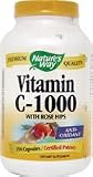 Natures Way Vitamin C 1000 with Rose Hips, 250 Capsules