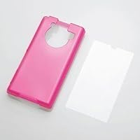 ELECOM REGZA Phone IS04 ソフトケース ピンク PA-IS04UCPN
