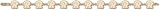 St. Louis Rams Solid 14K Gold ''R'' 3/8'' Bracelet 7 1/2''