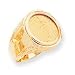 14k 1/10th American Eagle Coin Ring - Size 10