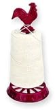 Old Dutch 11-by-5-Inch Rooster Twine Holder w/Twine, Red